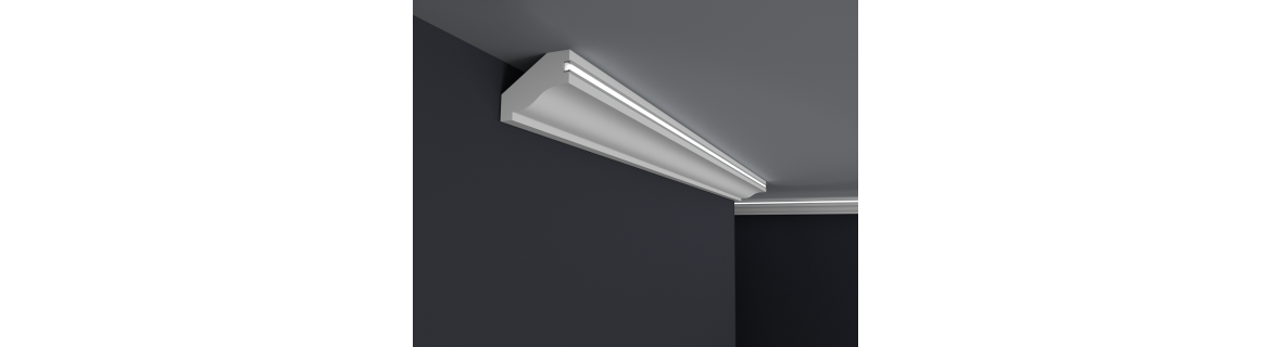 Dekorative Deckenleisten mit PVC-Profil (GK LT UP)