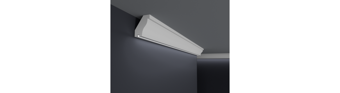 Dekorative Deckenleisten mit PVC-Profil (GK LT DW)