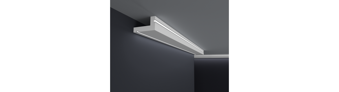 Dekorative Deckenleisten mit PVC-Profil (GK KZ-R)