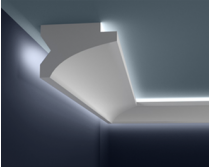 Deckengesims mit doppeltem LED-Licht